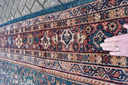 ANTIQUE GREEN GROUND MAHAL CARPET 374X251 CM - ADDITIONAL PHOTO 3