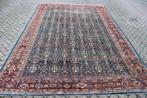 ANTIQUE GREEN GROUND MAHAL CARPET 374X251 CM - ADDITIONAL PHOTO 7