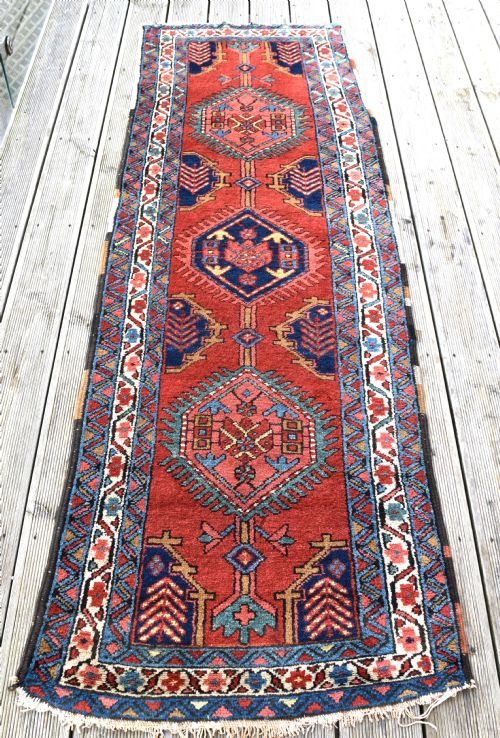 antique heriz runner 240x78 cm - CATEGORY: ANTIQUE RUGS - DATED 1890