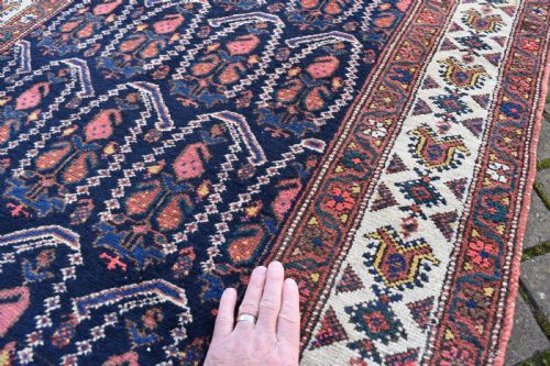 A PAIR OF VERY LONG ANTIQUE MALYOR RUNNERS 1294X104 CM - ADDITIONAL PHOTO 8
