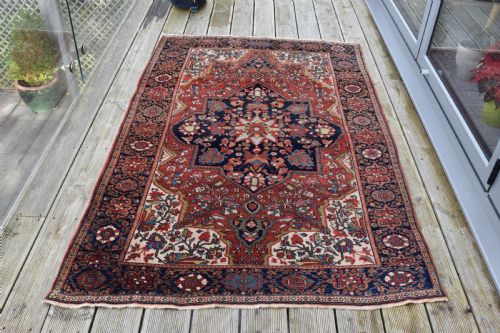 A FINE ANTIQUE SAROUK FERAHAN RUG 208X133 CM - ADDITIONAL PHOTO 4