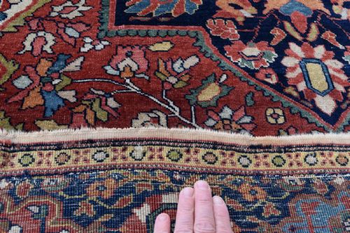 A FINE ANTIQUE SAROUK FERAHAN RUG 208X133 CM - ADDITIONAL PHOTO 8