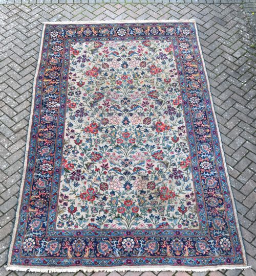 AN OLD TABRIZ ROOMSIZE CARPET 340X201 CM - ADDITIONAL PHOTO 4
