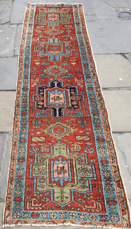 antique heriz narrow runner 286x78 - CATEGORY: ANTIQUE RUGS - DATED 1900
