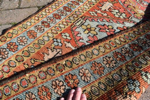 VERY FINE ANTIQUE HERIZ NARROW RUNNER 286X75CM - ADDITIONAL PHOTO 4