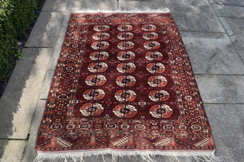 ANTIQUE TEKKE TURKMAN RUG 165X122CM - ADDITIONAL PHOTO 1