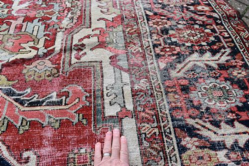 FINE ANTIQUE HERIZ ROOM SIZED COUNTRY HOUSE CARPET 385X297CM - ADDITIONAL PHOTO 3