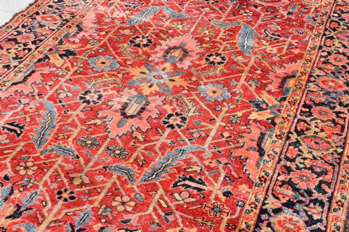 AN ANTIQUE SMALL ROOMSIZE HERIZ CARPET WITH ALLOVER DESIGN 283X184CM - ADDITIONAL PHOTO 3