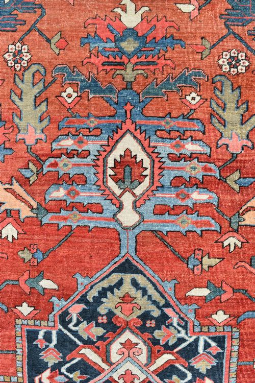 VERY FINE OVER SIZED ANTIQUE HERIZ CARPET 542X381CM - ADDITIONAL PHOTO 2
