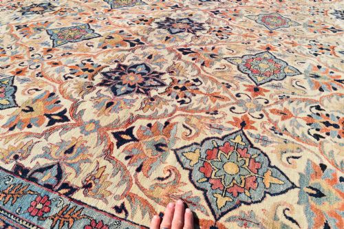 VERY FINE OVERSIZED ANTIQUE KIRMAN CARPET 506X314CM - ADDITIONAL PHOTO 5