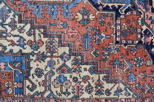 AN ANTIQUE SMALL ROOM SIZE HERIZ CARPET 283X203CM - ADDITIONAL PHOTO 5