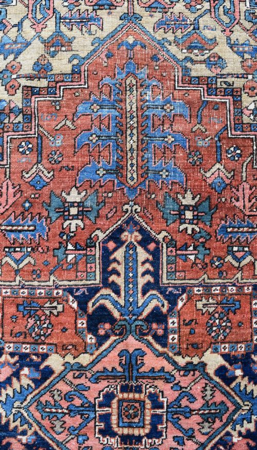 AN ANTIQUE SMALL ROOM SIZE HERIZ CARPET 283X203CM - ADDITIONAL PHOTO 6