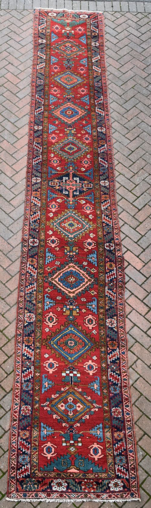 a good antique heriz long narrow runner 530x89 cm - CATEGORY: ANTIQUE RUGS - DATED 1910
