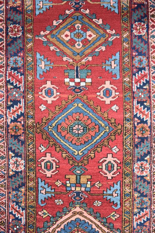 A GOOD ANTIQUE HERIZ LONG NARROW RUNNER 530X89 CM - ADDITIONAL PHOTO 2