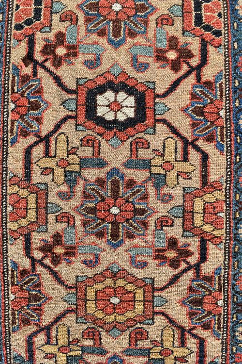 AN ANTIQUE NORTHWEST PERSIAN VERY NARROW HALL RUNNER 369X68 CM - ADDITIONAL PHOTO 1