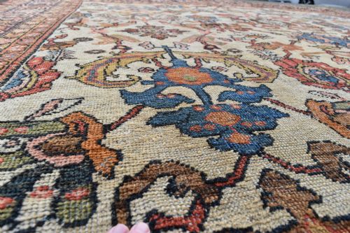 A GOOD ANTIQUE MAHAL ROOMSIZE CARPET 408X318CM - ADDITIONAL PHOTO 7