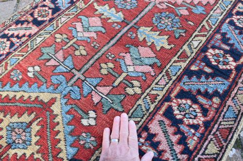 AN ANTIQUE NARROW HERIZ RUNNER 354X78CM - ADDITIONAL PHOTO 2