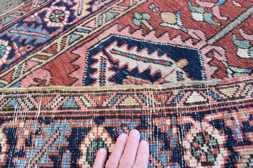 AN ANTIQUE NARROW HERIZ RUNNER 354X78CM - ADDITIONAL PHOTO 4