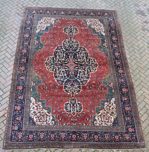 an exceptional antique ferahan carpet 399x264cm - CATEGORY: ANTIQUE RUGS - DATED 1890