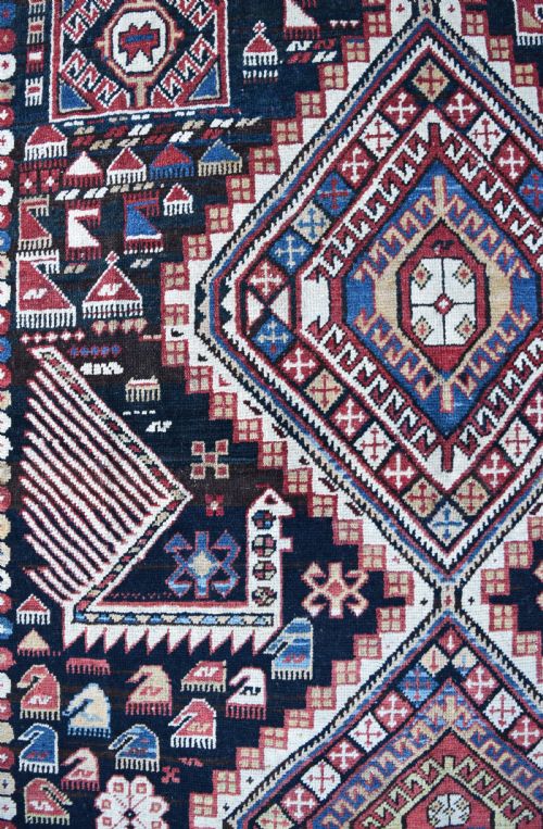 AN ANTIQUE CAUCASIAN SHIRVAN RUG 182X126CM - ADDITIONAL PHOTO 2