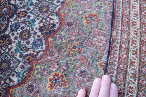 A VERY FINE ANTIQUE TABRIZ RUG 184X121CM - ADDITIONAL PHOTO 5