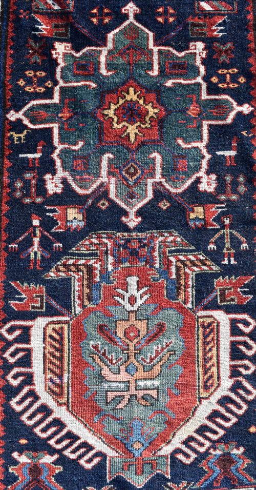 AN ANTIQUE KARADAGH LONG RUG 330X109 CM - ADDITIONAL PHOTO 1