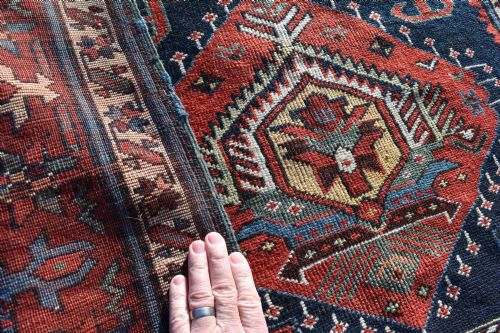 AN ANTIQUE KARADAGH LONG RUG 330X109 CM - ADDITIONAL PHOTO 4