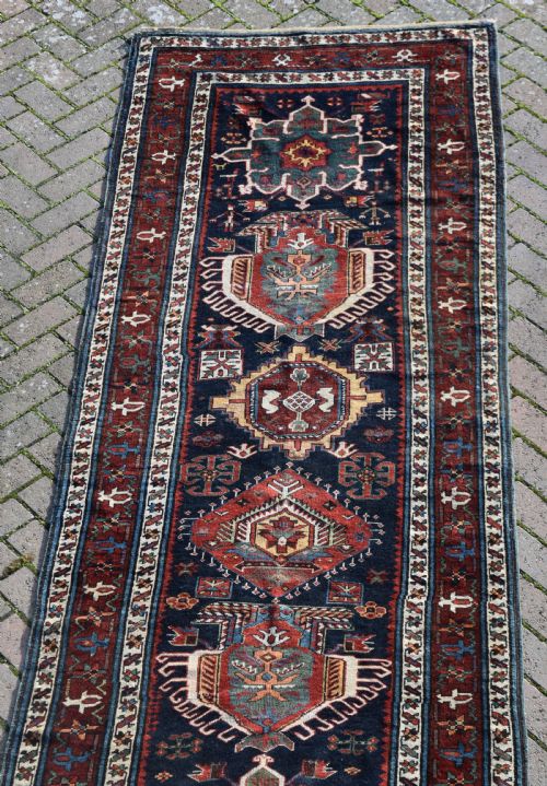 AN ANTIQUE KARADAGH LONG RUG 330X109 CM - ADDITIONAL PHOTO 7