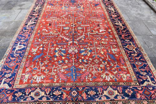 AN ANTIQUE HERIZ ROOMSIZE CARPET 350X240 CM - ADDITIONAL PHOTO 3