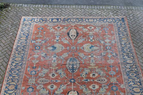 FINE ANTIQUE SULTANABAD COUNTRY HOUSE CARPET 407X350 CM - ADDITIONAL PHOTO 3