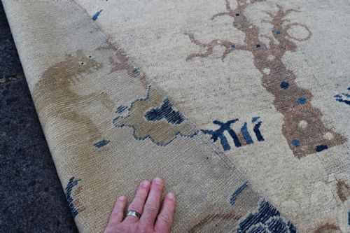 ANTIQUE CHINESE NINXIA PILLAR RUG 204X127CM - ADDITIONAL PHOTO 2