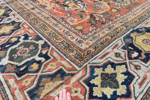A MASSIVE ANTIQUE ZIEGLER MAHAL CARPET 623X398CM - ADDITIONAL PHOTO 3