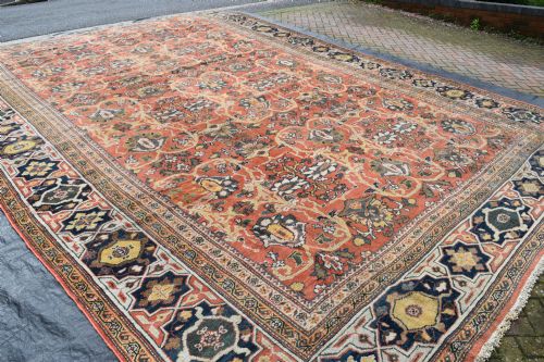 A MASSIVE ANTIQUE ZIEGLER MAHAL CARPET 623X398CM - ADDITIONAL PHOTO 5