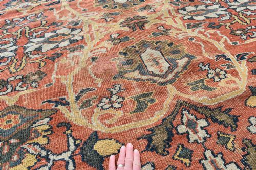 A MASSIVE ANTIQUE ZIEGLER MAHAL CARPET 623X398CM - ADDITIONAL PHOTO 6