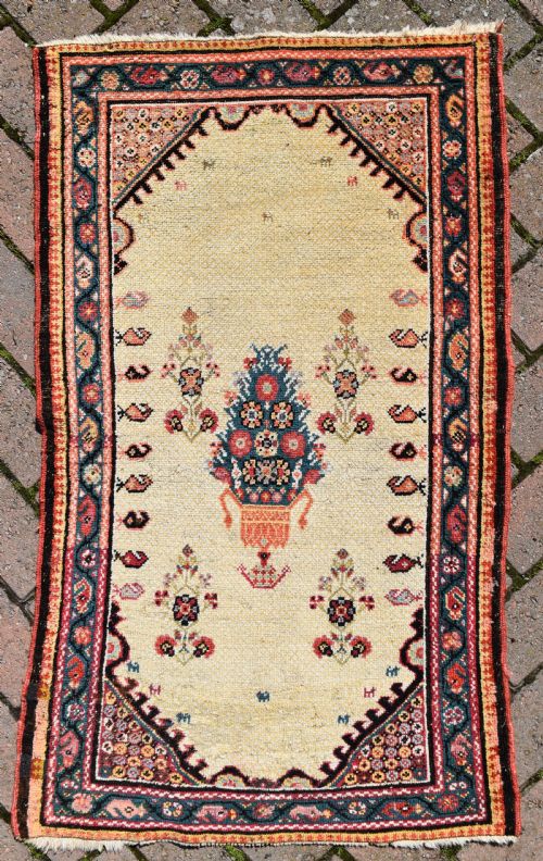 antique ferahan rug 104x160cm - CATEGORY: ANTIQUE RUGS - DATED 1890