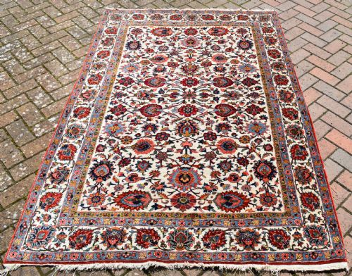 FINE ANTIQUE QUM RUG 200X137CM - ADDITIONAL PHOTO 1