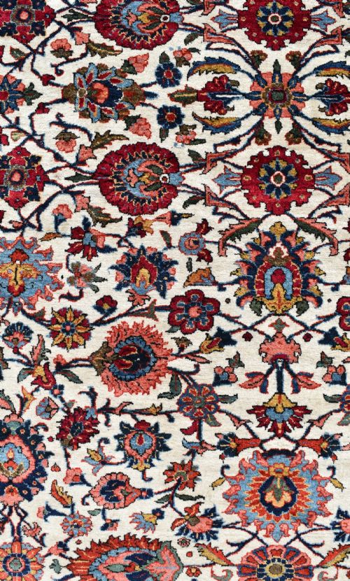 FINE ANTIQUE QUM RUG 200X137CM - ADDITIONAL PHOTO 2