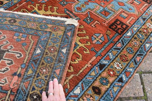 AN ANTIQUE HERIZ NARROW RUNNER IN MINT CONDITION 323X84 CM - ADDITIONAL PHOTO 4