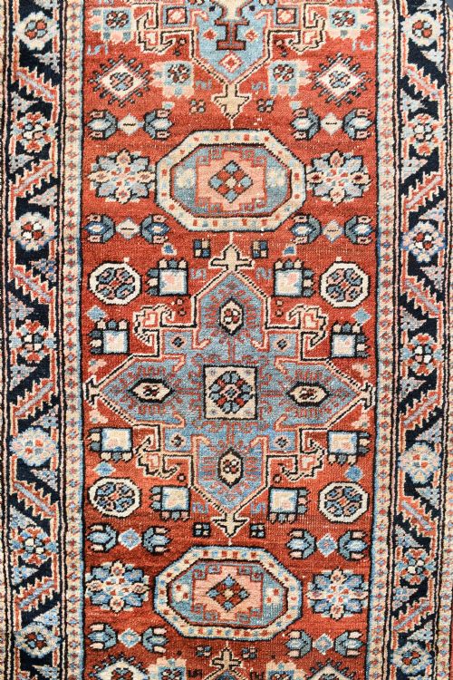 AN ANTIQUE HERIZ RUNNER OF LONG NARROW PROPORTIONS 530X80 CM - ADDITIONAL PHOTO 1