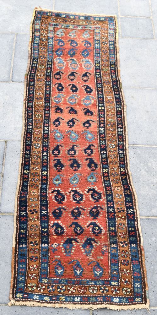 antique gorravan narrow runner 277x82cm - CATEGORY: ANTIQUE RUGS - DATED 1920