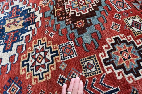 AN EARLY KURDISH KORDI CARPET 268X180 CM - ADDITIONAL PHOTO 6