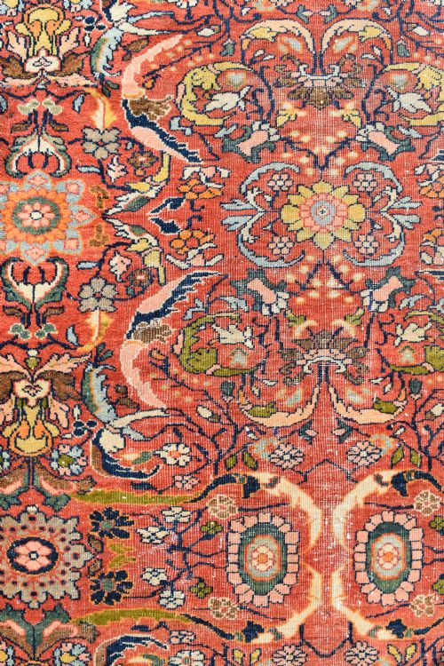VERY LARGE ANTIQUE MAHAL COUNTRY HOUSE CARPET 570X376 CM - ADDITIONAL PHOTO 1