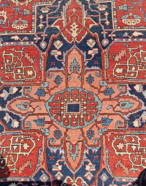 GOOD ANTIQUE KARAJA ROOMSIZE CARPET 396X330 CM - ADDITIONAL PHOTO 3