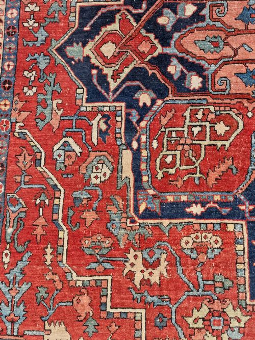 GOOD ANTIQUE KARAJA ROOMSIZE CARPET 396X330 CM - ADDITIONAL PHOTO 4