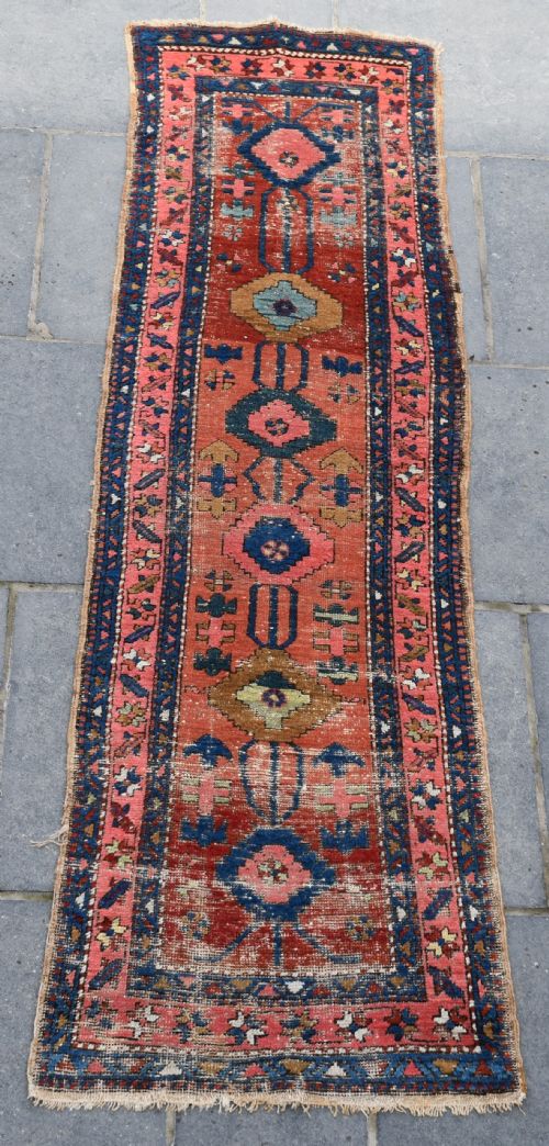 antique gorravan narrow country house runner 260x71cm - CATEGORY: ANTIQUE RUGS - DATED 1910