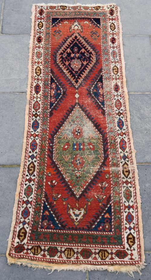 antique gorravan runner 229x73cm - CATEGORY: ANTIQUE RUGS - DATED 1910