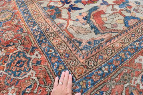 AN ANTIQUE MAHAL COUNTRY HOUSE CARPET CARPET 310X247CM - ADDITIONAL PHOTO 5