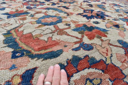 AN ANTIQUE MAHAL COUNTRY HOUSE CARPET CARPET 310X247CM - ADDITIONAL PHOTO 6