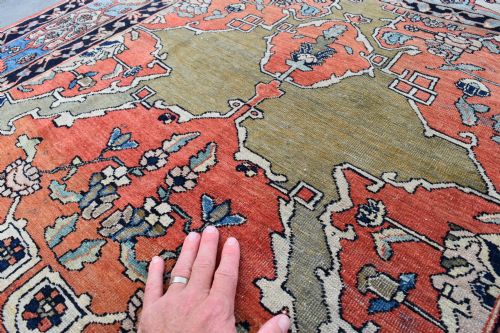 A SUPER FINE SAROUK FERAHAN RUG 230X126CM - ADDITIONAL PHOTO 8