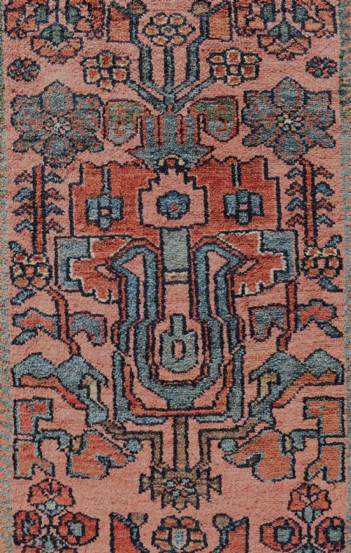 A PAIR OF ANTIQUE HAMADAN NARROW RUNNERS 1022 CM X 84 CM - ADDITIONAL PHOTO 6
